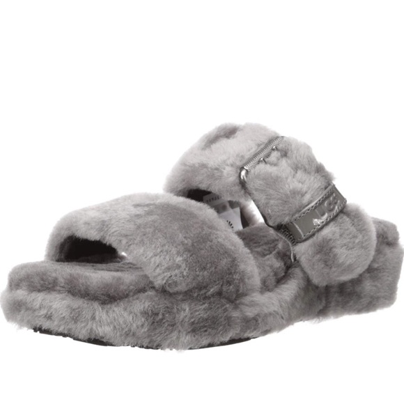 UGG Shoes - Ugg fuzz yeah charcoal grey size 10